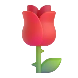 Rose Fluent 3D emoji