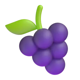 Grapes Fluent 3D emoji