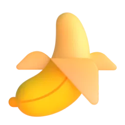Banana Fluent 3D emoji