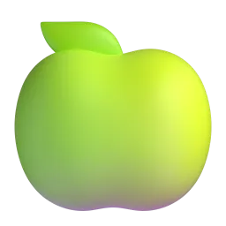 Green Apple Fluent 3D emoji