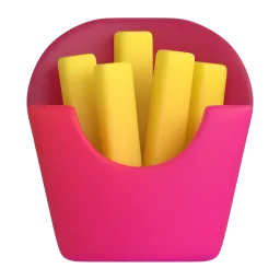 French Fries Fluent 3D emoji