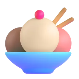 Ice cream Fluent 3D emoji