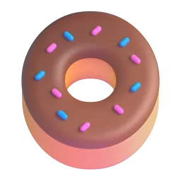 Doughnut Fluent 3D emoji