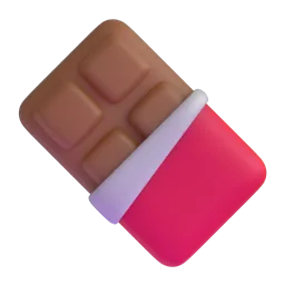 Chocolate Bar Fluent 3D emoji