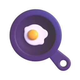 Fried Egg Fluent 3D emoji