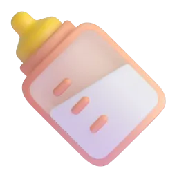 Baby bottle Fluent 3D emoji