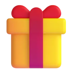 Wrapped Gift Fluent 3D emoji