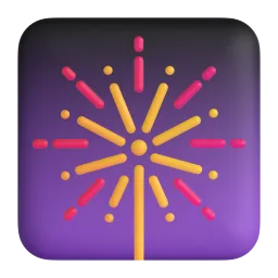 Fireworks Fluent 3D emoji