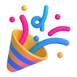 Party Popper Fluent 3D emoji