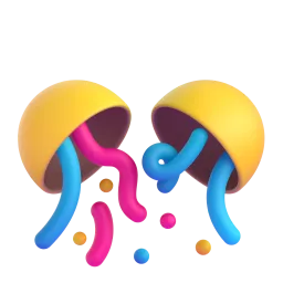 Confetti Ball Fluent 3D emoji