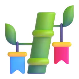 Tanabata tree Fluent 3D emoji