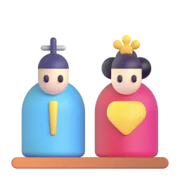 دمى يابانية Fluent 3D emoji