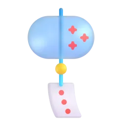 Wind chime Fluent 3D emoji
