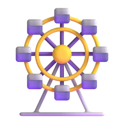Ferris wheel Fluent 3D emoji