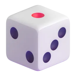 Game die Fluent 3D emoji