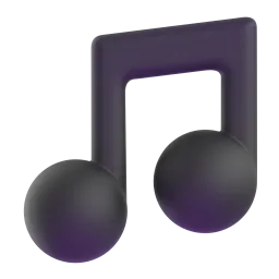 Musical note Fluent 3D emoji