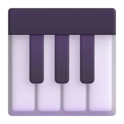 Musical Keyboard Fluent 3D emoji