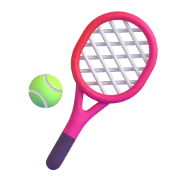 Tennis Fluent 3D emoji