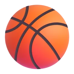Basketball Fluent 3D emoji