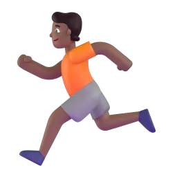 Mwanariadha Fluent 3D emoji