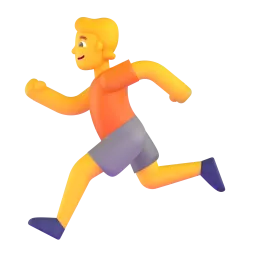 Person Running Fluent 3D emoji