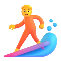 Surfer Fluent 3D emoji