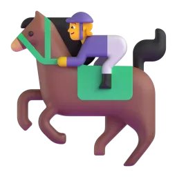 Horse racing Fluent 3D emoji