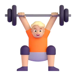 Mnyanyua uzito Fluent 3D emoji