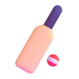 Cricket game Fluent 3D emoji