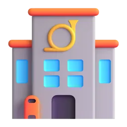 Post office Fluent 3D emoji