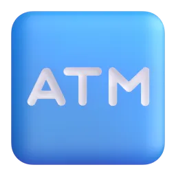 Tanda ATM Fluent 3D emoji