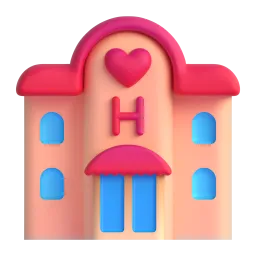 Love hotel Fluent 3D emoji