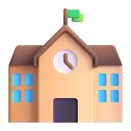 سکول Fluent 3D emoji