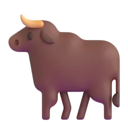 Ox Fluent 3D emoji
