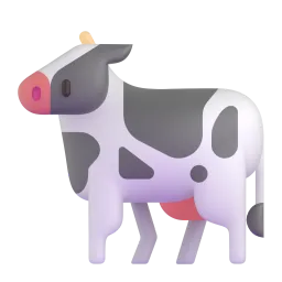 Cow Fluent 3D emoji