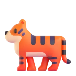 Tiger Fluent 3D emoji
