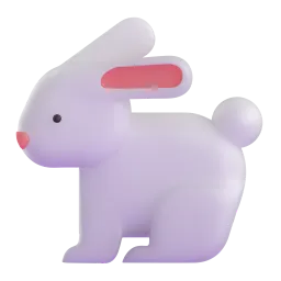 Rabbit Fluent 3D emoji