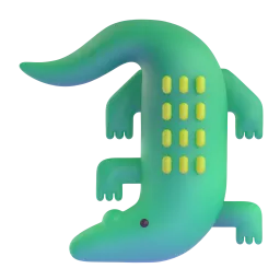 Crocodile Fluent 3D emoji