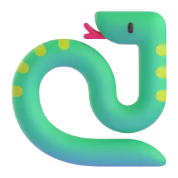 Snake Fluent 3D emoji