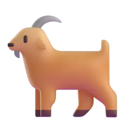 Goat Fluent 3D emoji