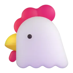 Chicken Fluent 3D emoji