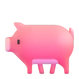Pig Fluent 3D emoji
