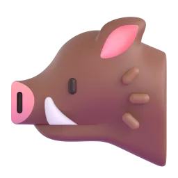 Boar Fluent 3D emoji