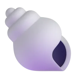 Spiral shell Fluent 3D emoji