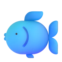 Рыба Fluent 3D emoji