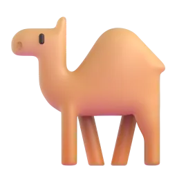 Camel Fluent 3D emoji