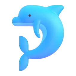 Dolphin Fluent 3D emoji