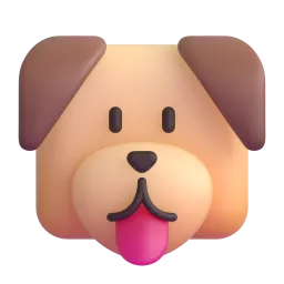 Dog Face Fluent 3D emoji