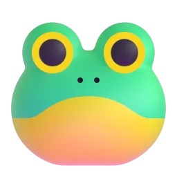 Frosch Fluent 3D emoji