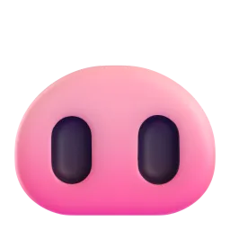 Pig nose Fluent 3D emoji